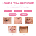 Salmon PDRN Pink Peptide Serum and Collagen Multi Balm for Radiant Skin and Face Hydration