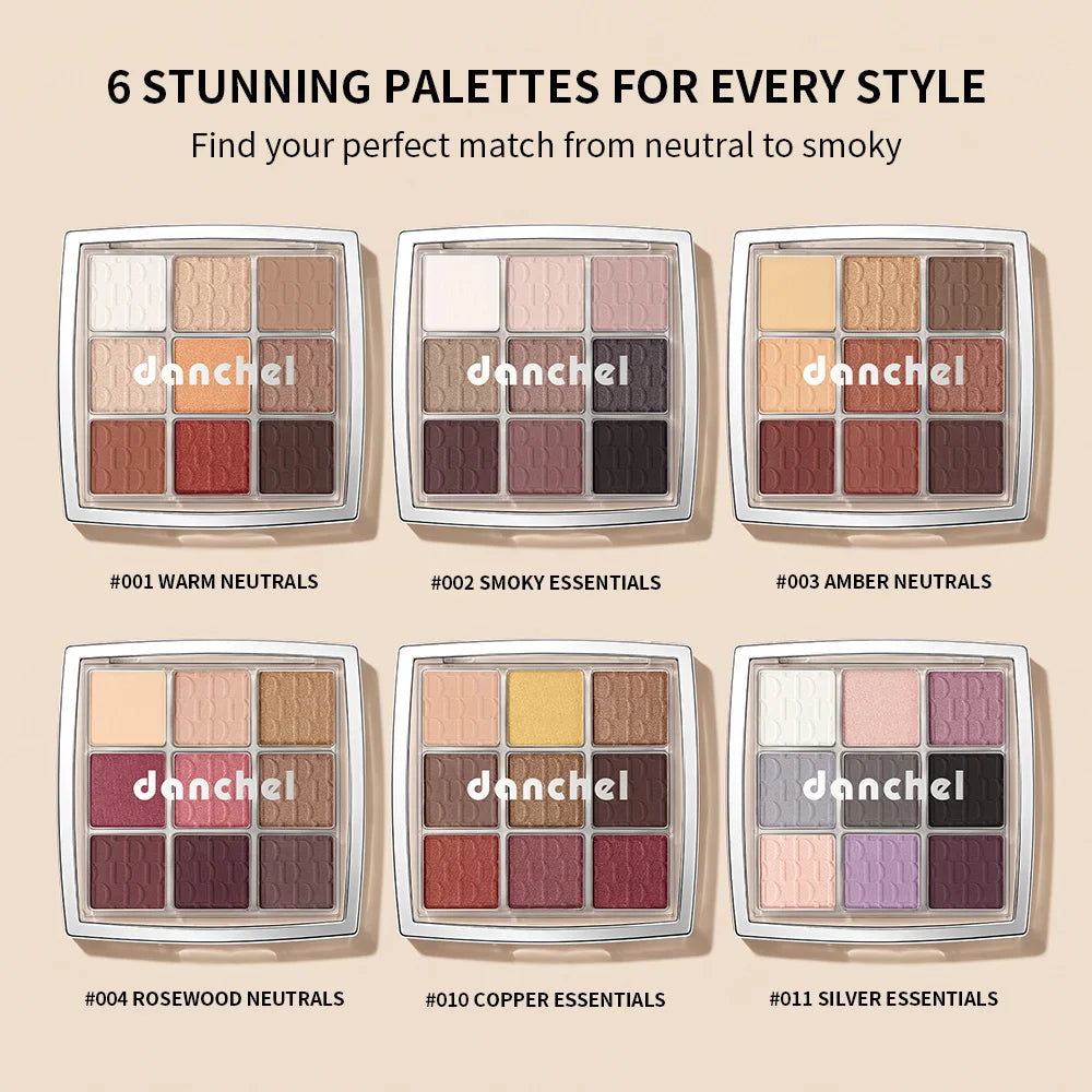 9 Shade Eyeshadow Palette Blendable Pigmented Makeup for Daily Looks and Professional Artistry - 4