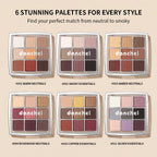 9 Shade Eyeshadow Palette Blendable Pigmented Makeup for Daily Looks and Professional Artistry