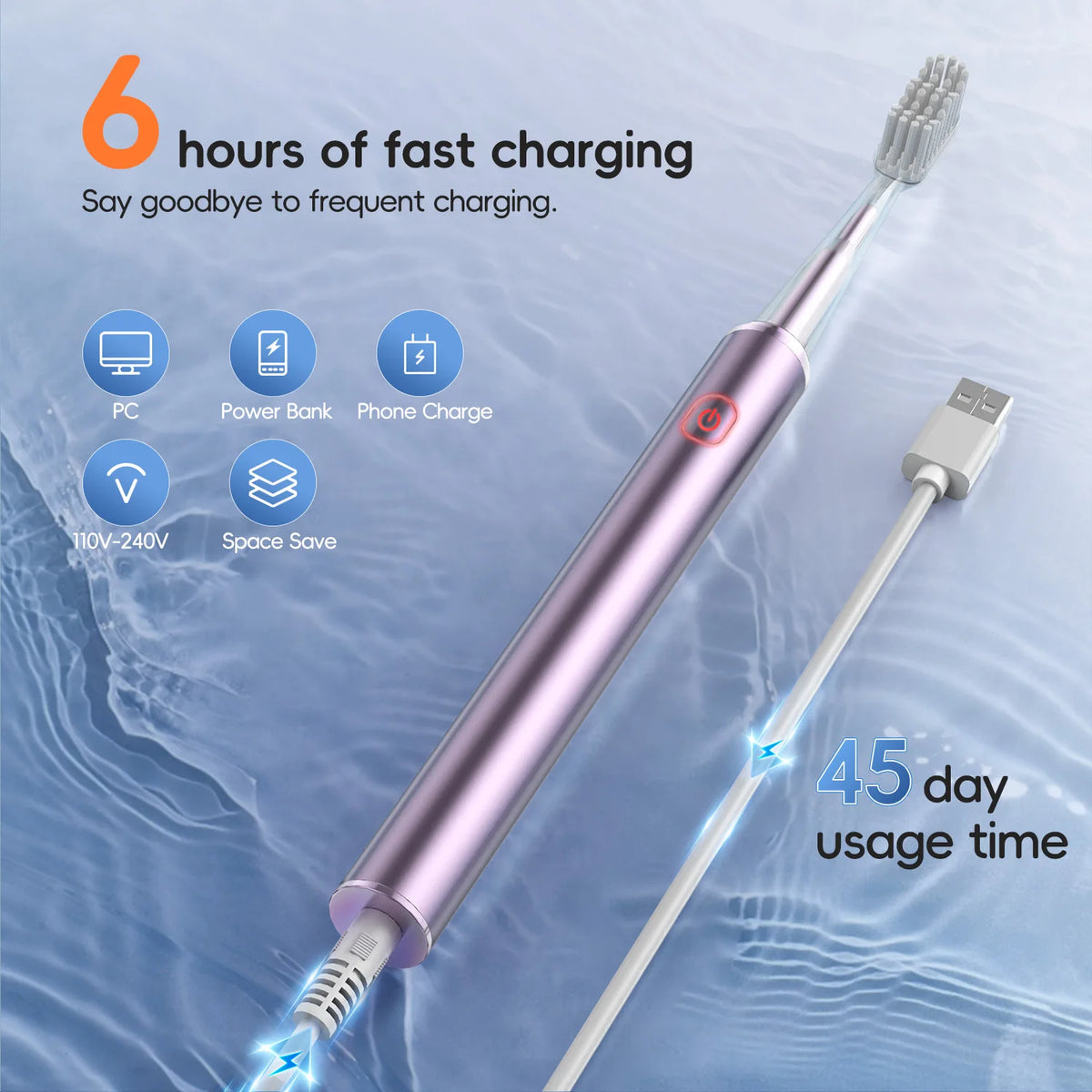 Portable Oral Irrigator and Electric Toothbrush Set Deep Cleaning for Home and Travel Use
