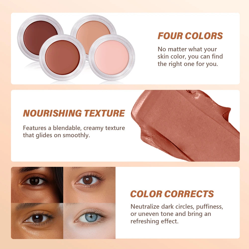 Under Eye Brightener Concealer for Dark Circles Natural Coverage for Women Daily Makeup - 3