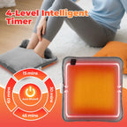 Electric Foot Warmer with 4 Heat Settings and Timer for Office and Home Use