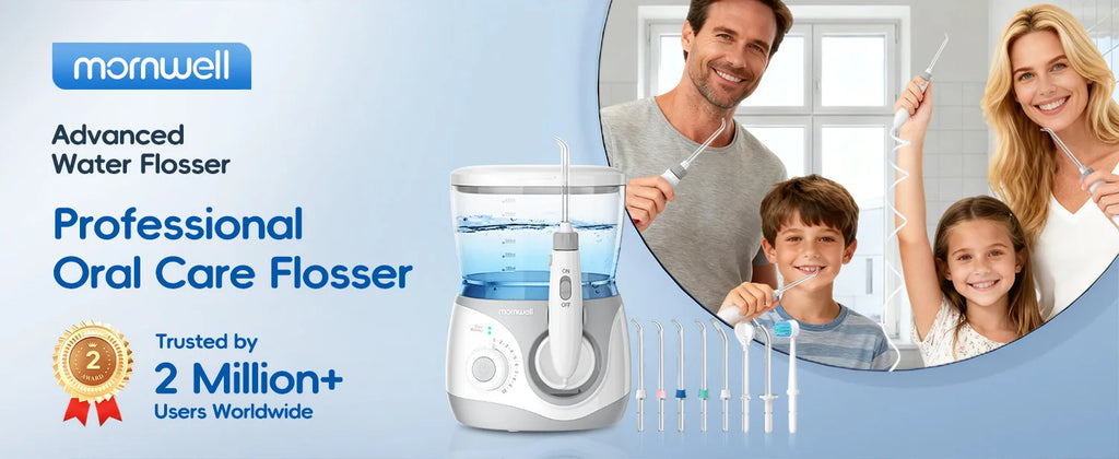 Electric Water Flosser Oral Irrigator with Multiple Tips for Adults at Home