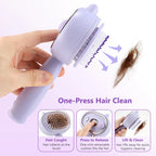 Electric Mist Spray Comb Scalp Massager LED Hair Brush for Home and Travel