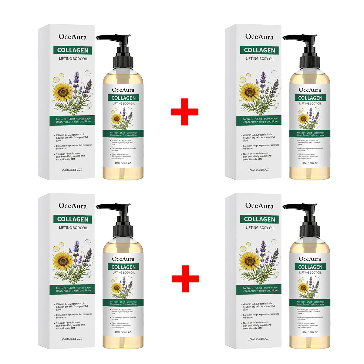 Collagen Body Oil Nourishing Hydration for Dry Skin Women and Men Daily Body Care Routine