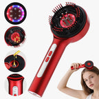 Electric Scalp Massage Comb LED Therapy Hair Growth Serum Applicator for Men and Women Home