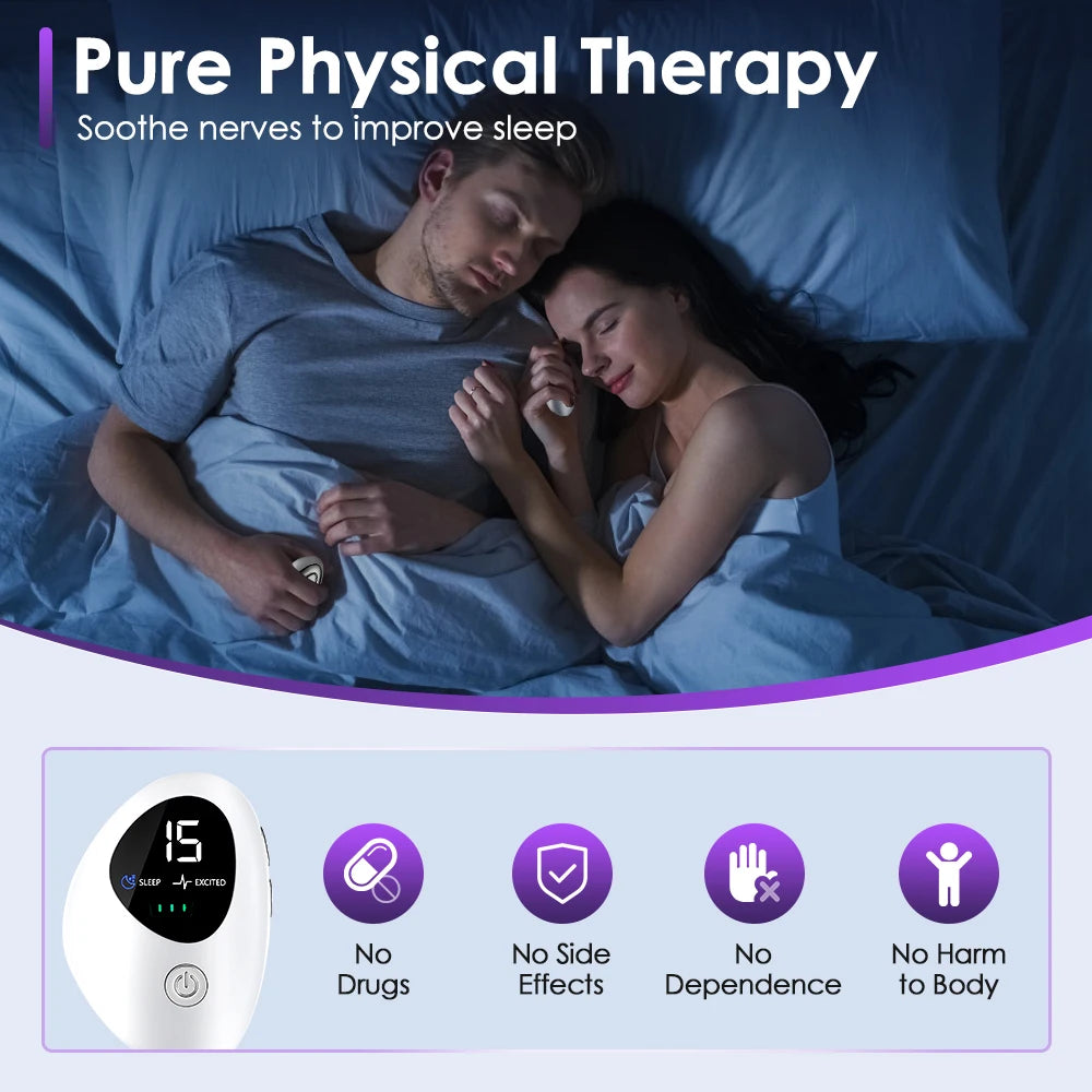 Microcurrent Sleep Aid Device Pulse Stimulation for Insomnia and Anxiety Relief at Night - 7