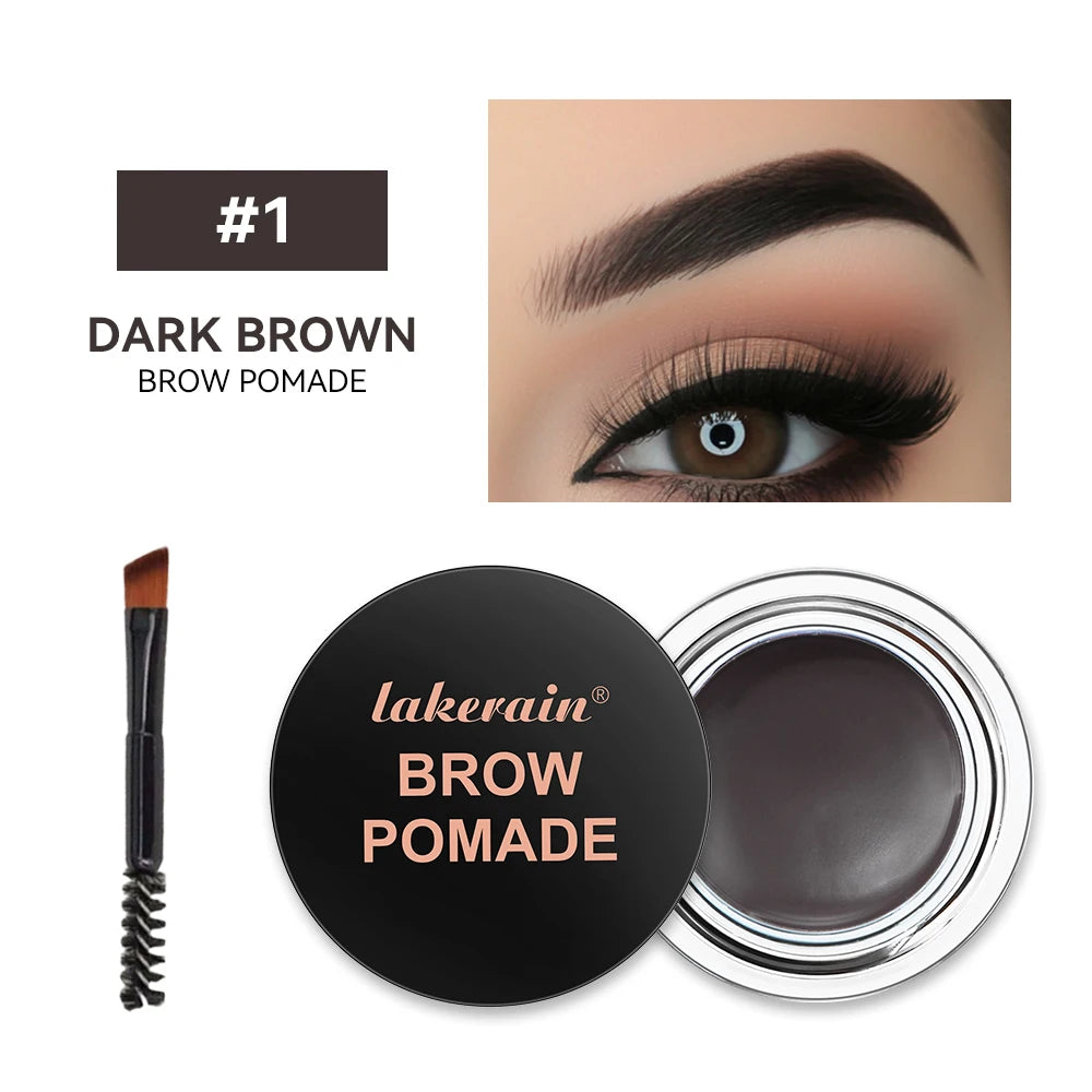 Brow Pomade Waterproof Eyebrow Gel for Natural Tinted Brows for Daily Makeup and Special Events