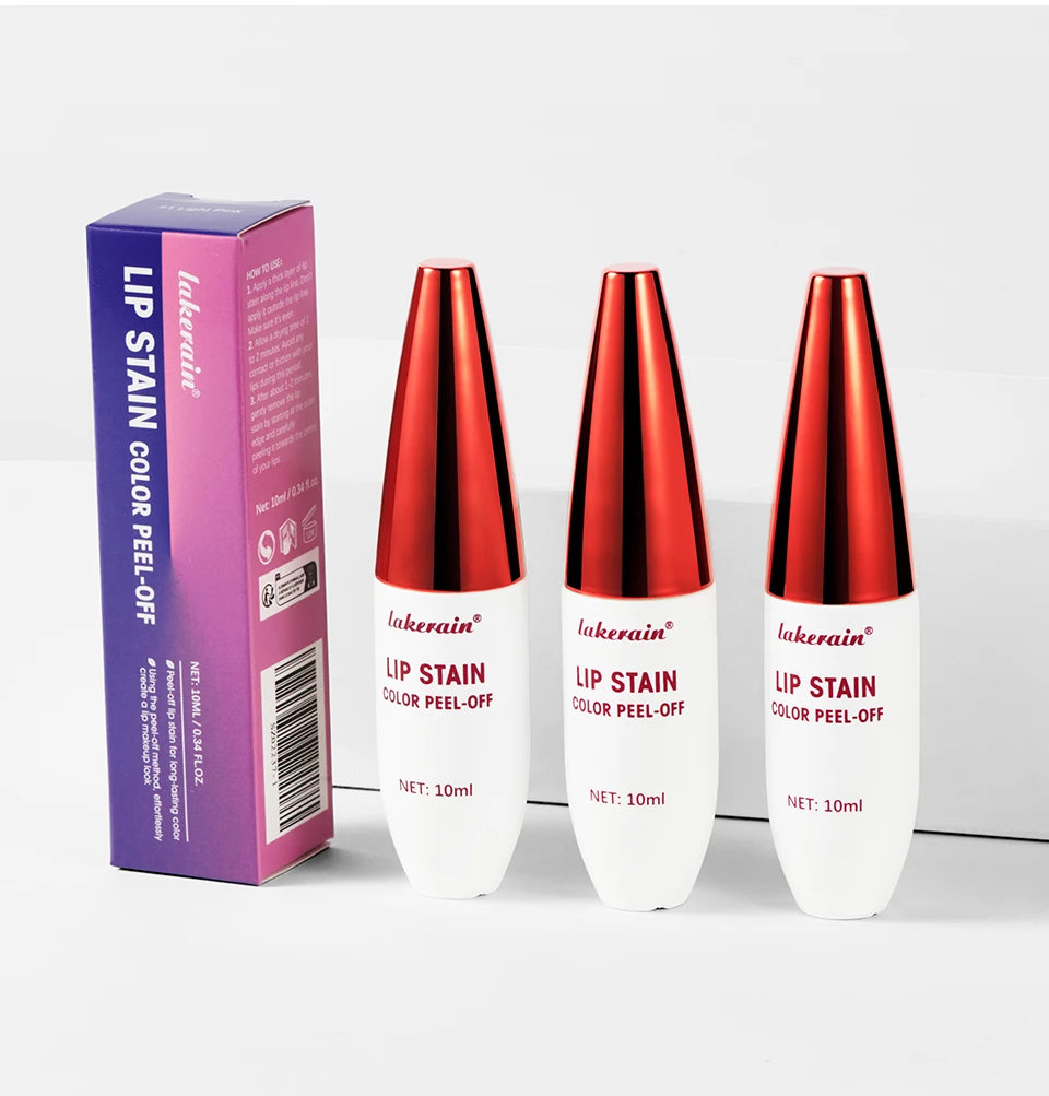 Peel Off Lip Stain Waterproof Matte Lipstick Long Lasting Tint for Women Daily Wear - 15