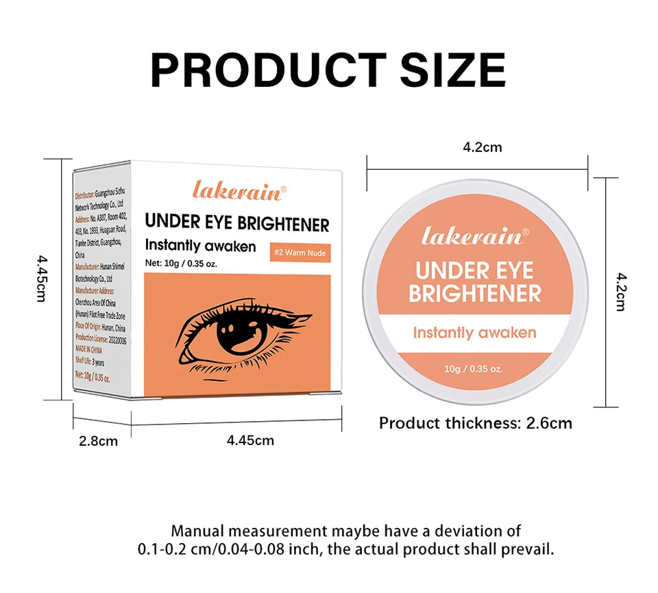 Under Eye Brightener Concealer for Dark Circles Natural Coverage for Women Daily Makeup