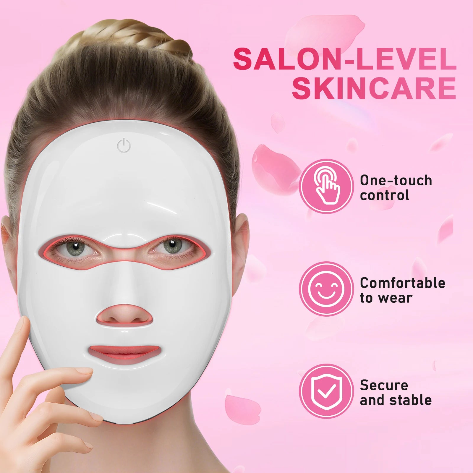 7 Color LED Photon Facial Mask Skin Rejuvenation and Anti Aging Tool for Women at Home Spa - 11