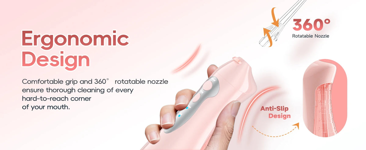 Water Flosser Rechargeable Oral Irrigator Portable Teeth Cleaner for Adults at Home