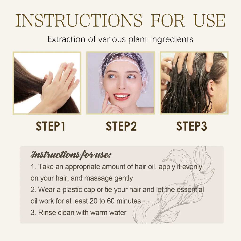 Batana Hair Mask Repair Split Ends for Dry Damaged Hair Scalp Nourishing Hair Care Treatment