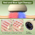 Electric Cupping Massager Scraping Tool Heated Meridian Device for Body Relaxation