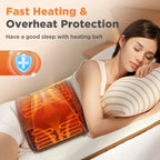 Electric Heating Pad with Hand Pockets Adjustable Warm Wrap for Waist Back at Home
