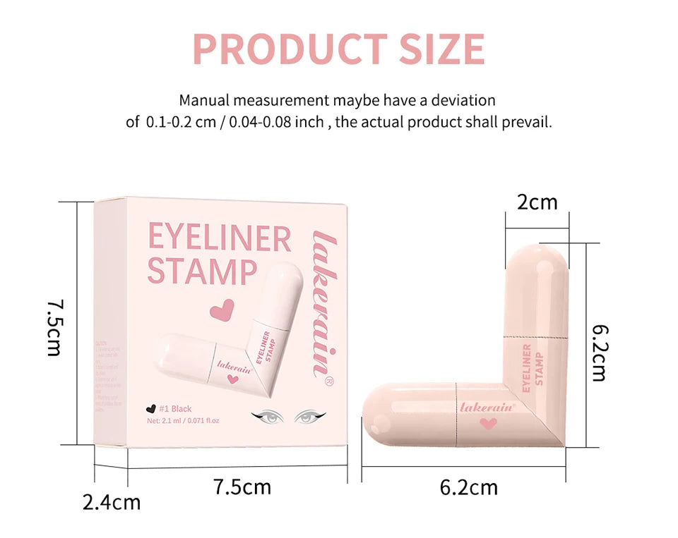 Eyeliner Stamp Waterproof Winged Tool for Beginners and Quick Makeup Routine Professionals