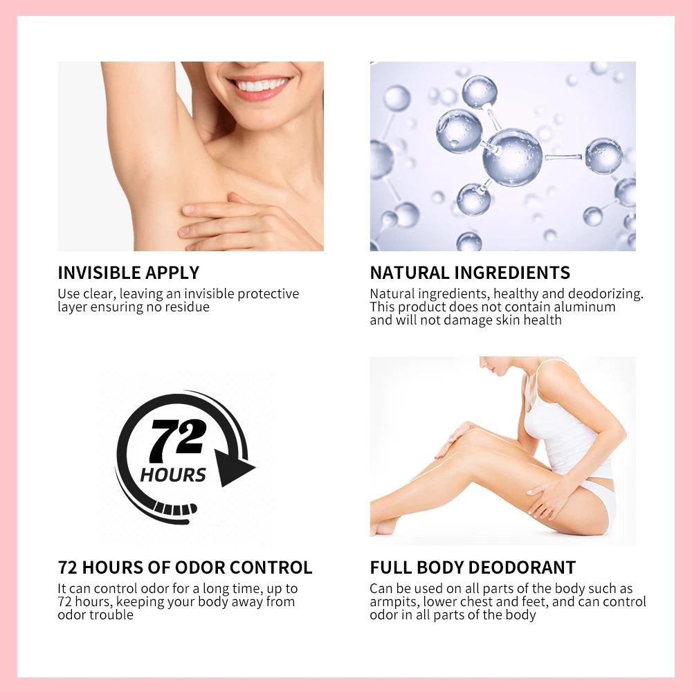 Body Care Deodorant Stick Long Lasting Odor Control for Men and Women Everyday Use