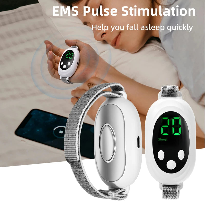 Microcurrent Sleep Aid Device Pulse Massager for Insomnia Stress Relief
