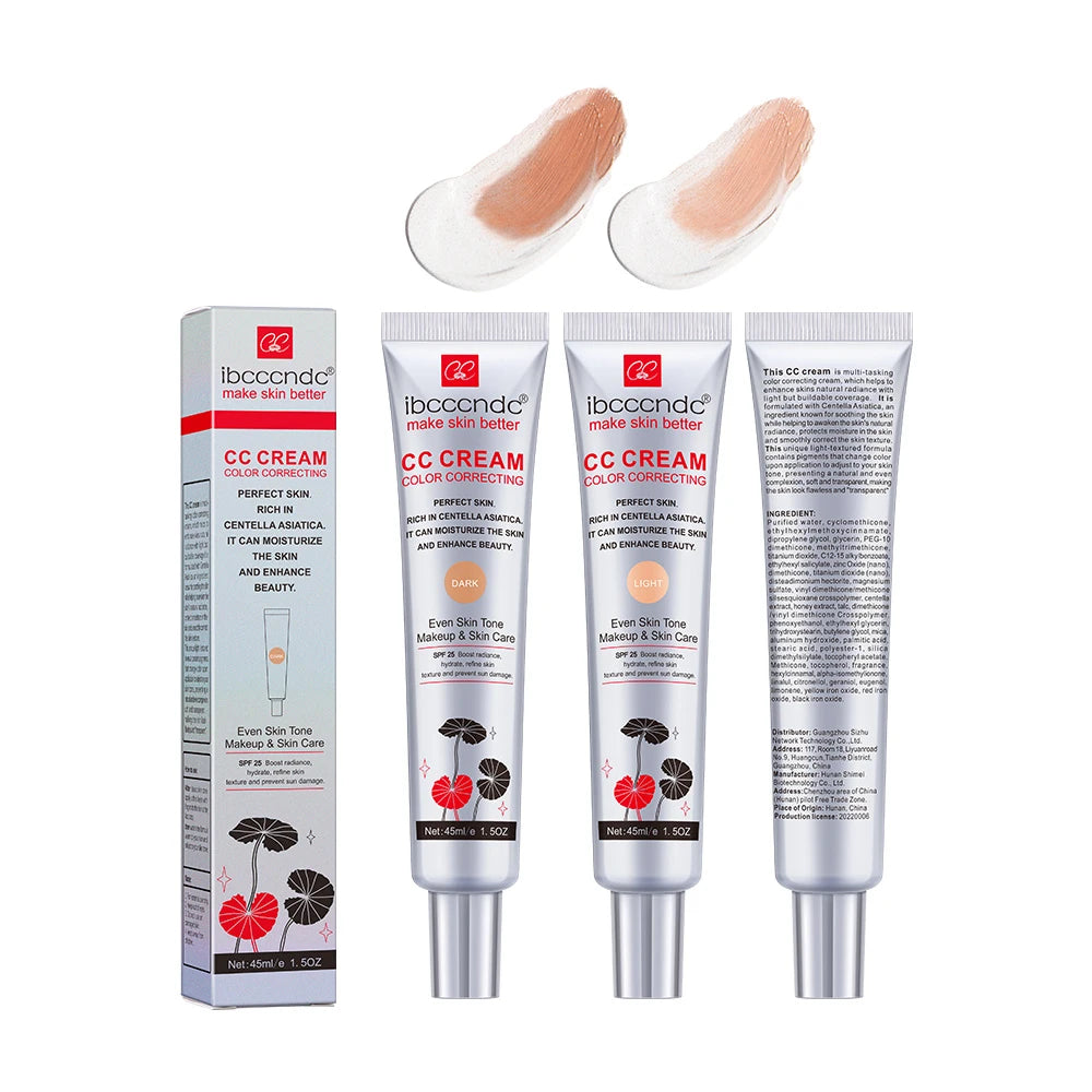Color Correcting CC Cream Natural Concealer Foundation for Radiant Skin and Even Complexion Daily