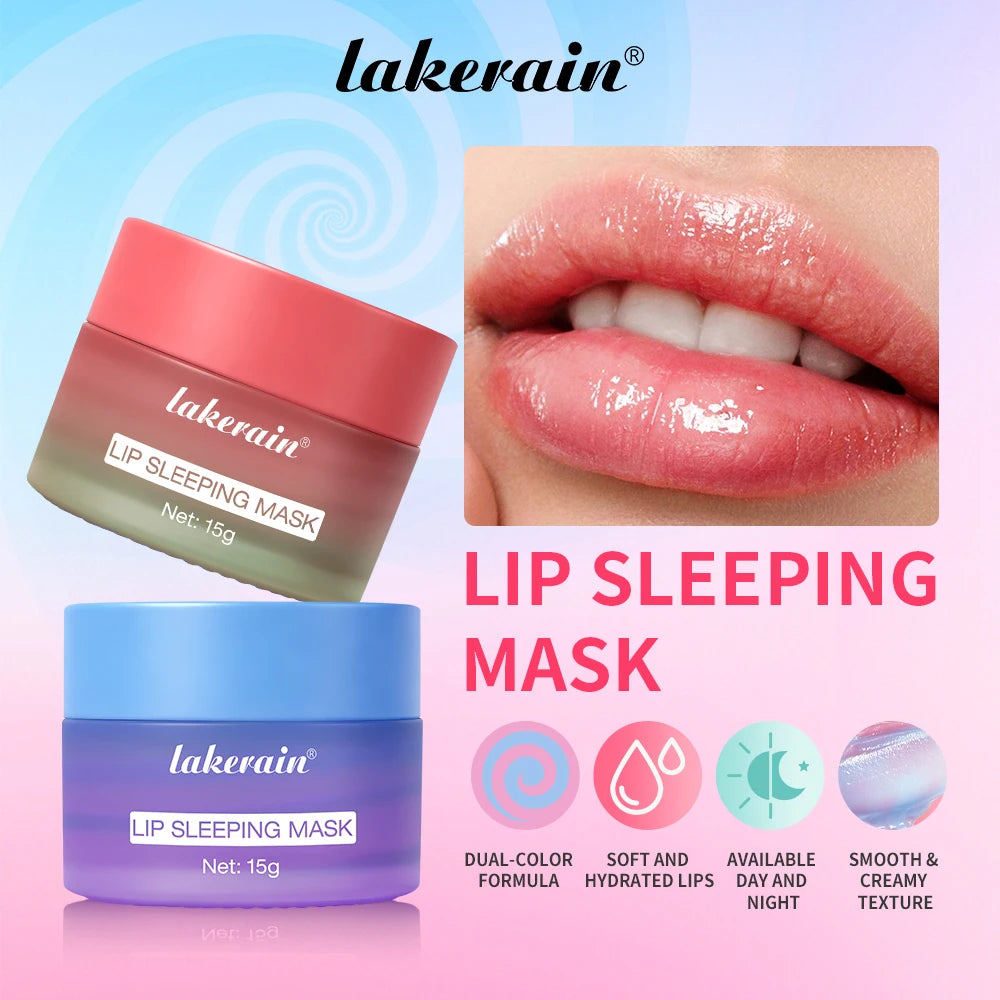 Lip Sleeping Mask Hydrating Dry Cracked Lips Treatment for Women and Men at Night