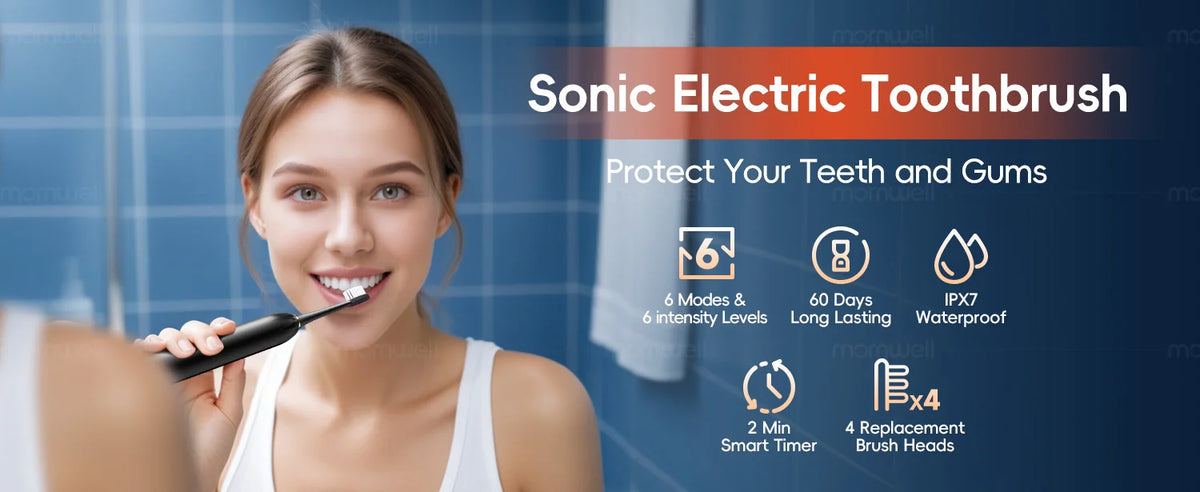 Water Flosser and Sonic Toothbrush Set Portable Oral Hygiene for Adults Daily