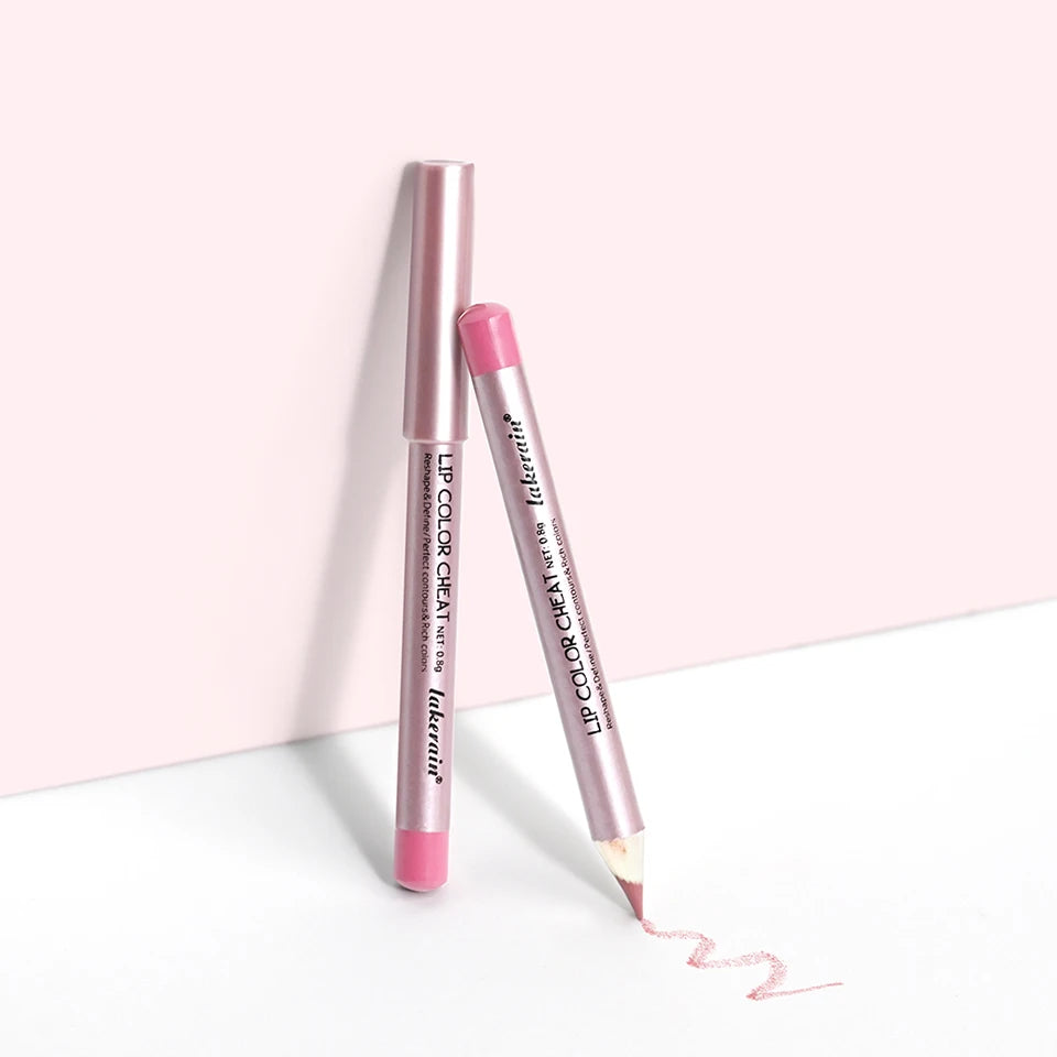 Matte Lip Liner Pencil Waterproof Contour Set for Women to Define Lips at Work or Parties