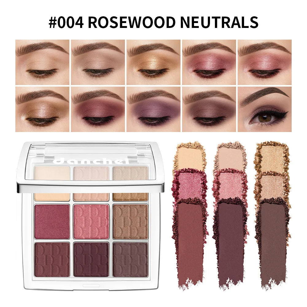 9 Shade Eyeshadow Palette Blendable Pigmented Makeup for Daily Looks and Professional Artistry