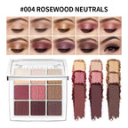 9 Shade Eyeshadow Palette Blendable Pigmented Makeup for Daily Looks and Professional Artistry