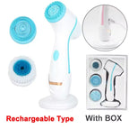 3 in 1 Facial Cleansing Brush Exfoliating Face Scrubber for Women and Daily Skincare Routines