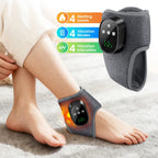 Electric Ankle Massager Heated Vibration Brace for Joint Relief at Home or After Sports