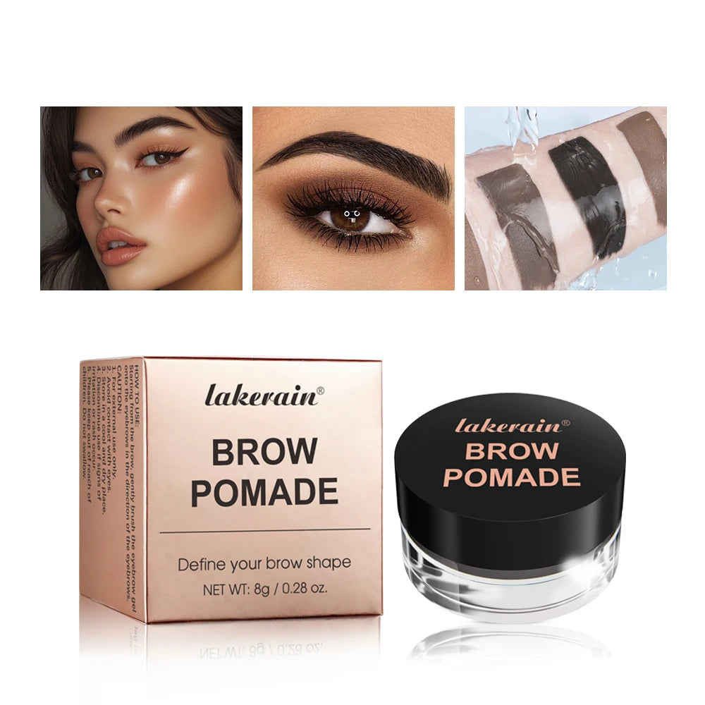 Brow Pomade Long Lasting Waterproof Eyebrow Cream for Defined Natural Brows and Daily Makeup