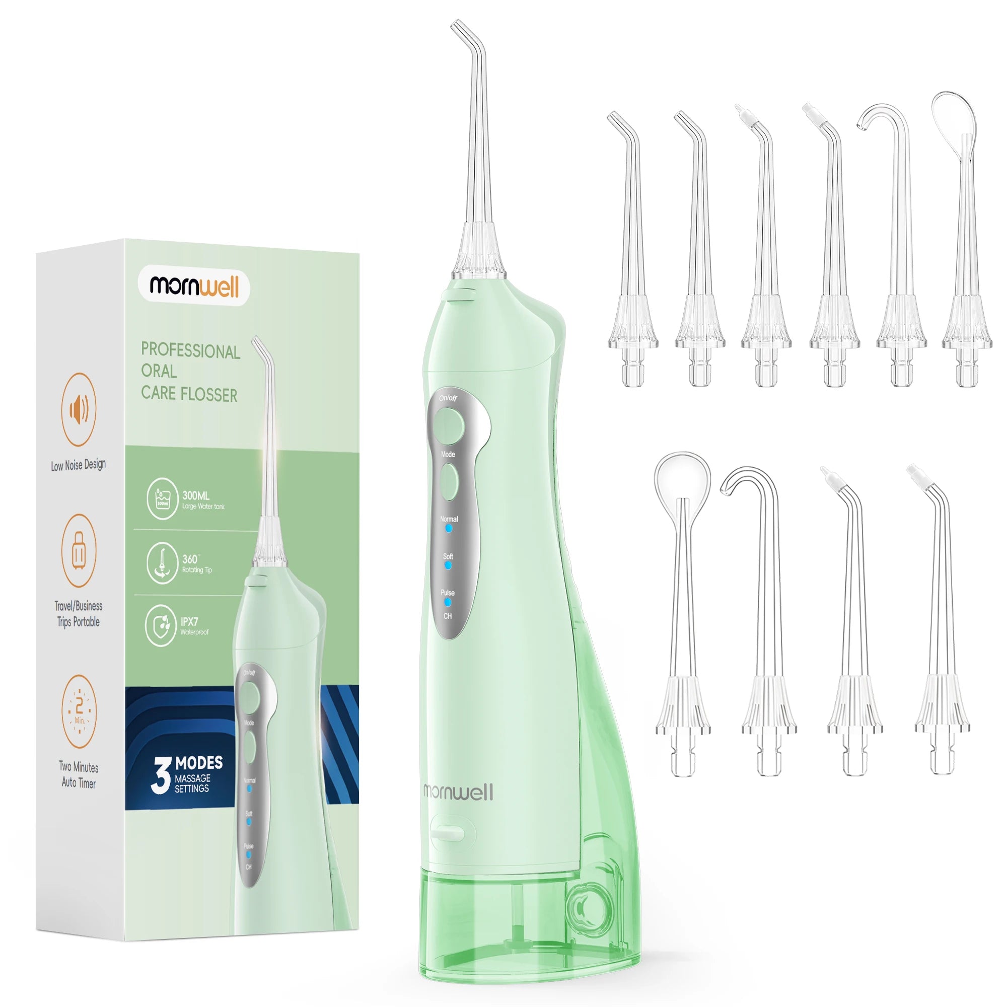 Water Flosser Rechargeable Oral Irrigator Portable Teeth Cleaner for Adults at Home - 22