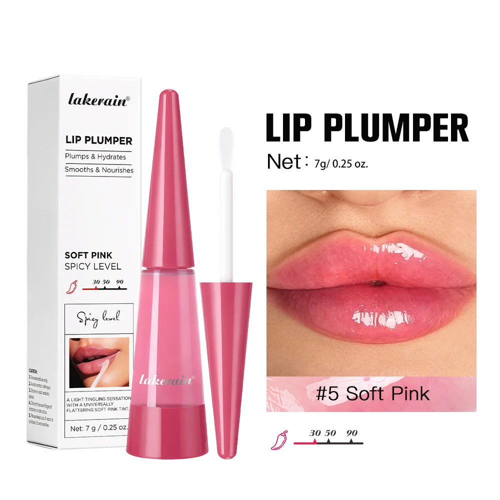 Lip Plumper Serum Deep Hydration High Shine Gloss for Fuller Looking Lips Daily Beauty Routine