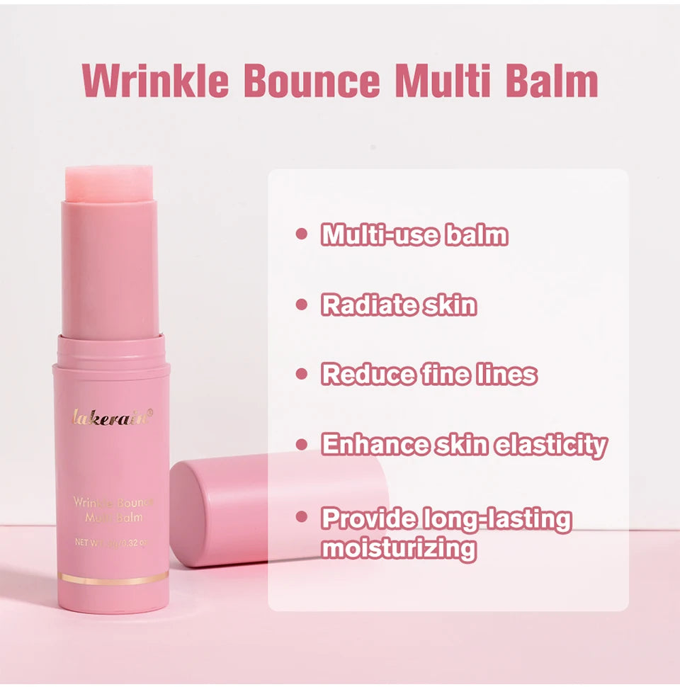 Wrinkle Bounce Multi Balm Moisturizing Stick for Face and Neck Skin Care Daily Routine