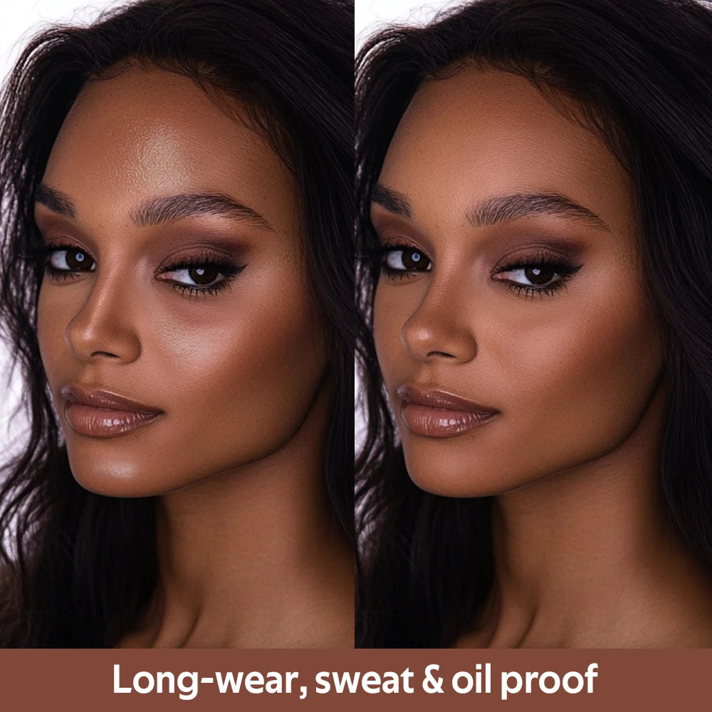 Matte Bronzer Powder Long Lasting Contour Makeup for Face Sculpting and Defined Finish
