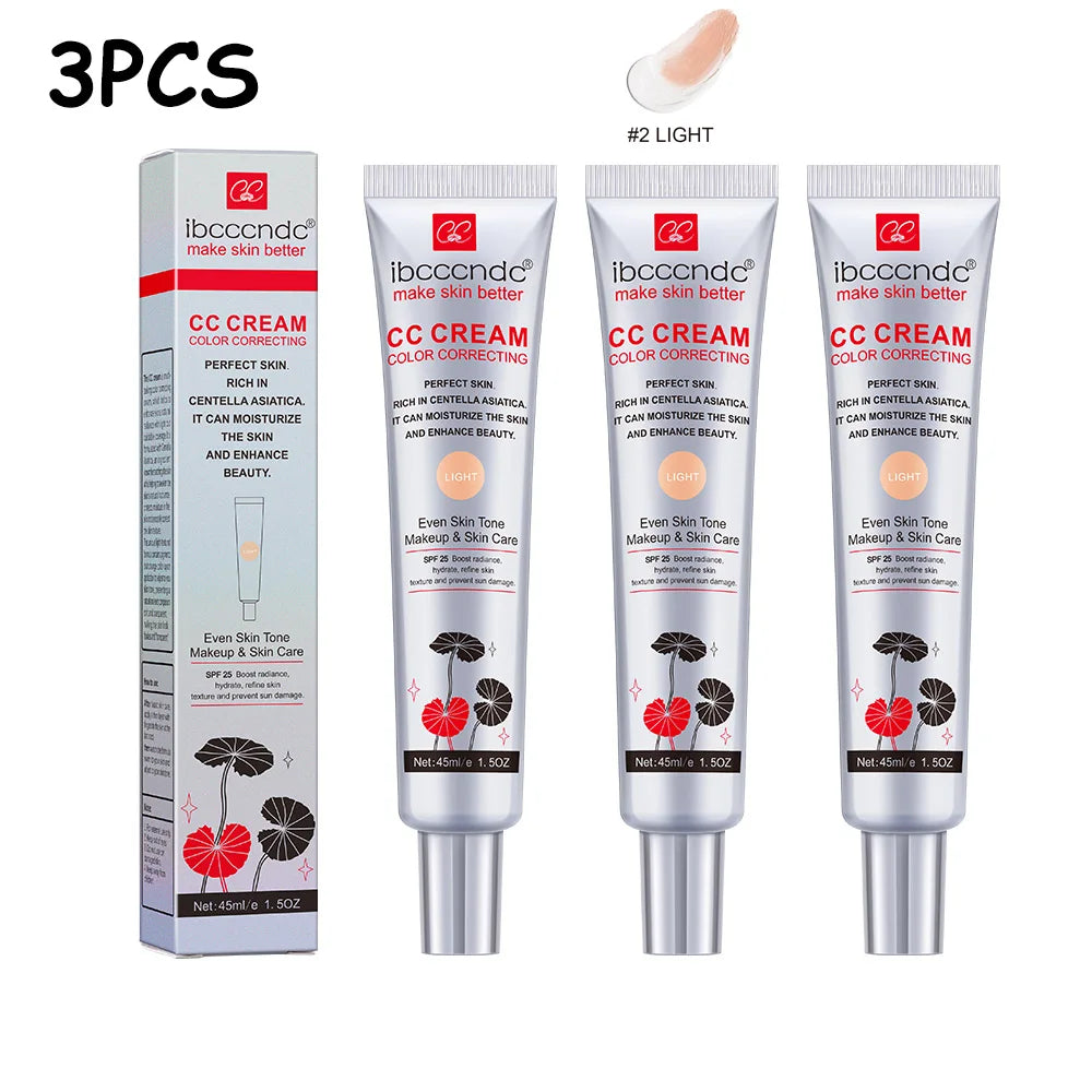 Color Correcting CC Cream Moisturizing Foundation for Flawless Daily Makeup and Sun Protection