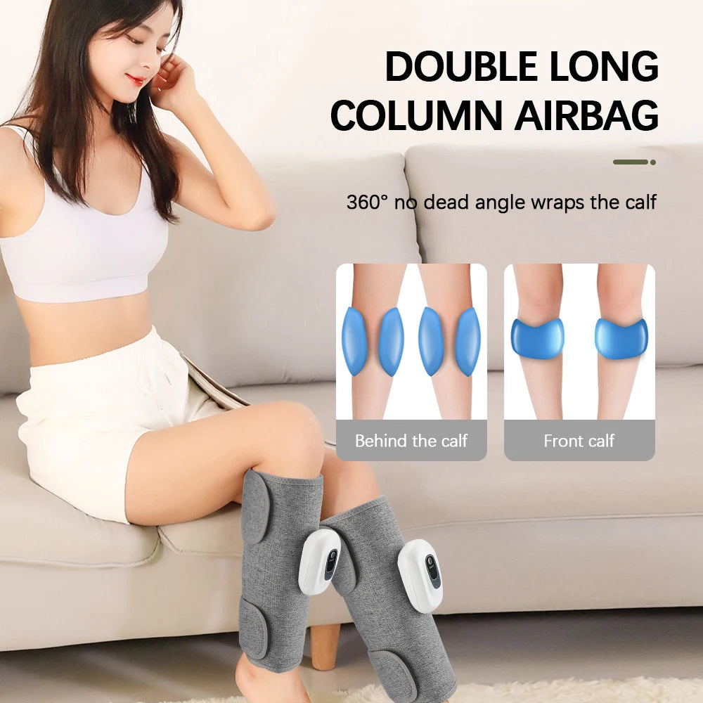 Wireless Calf Massager Air Compression Therapy for Tired Legs at Home or Office - 2