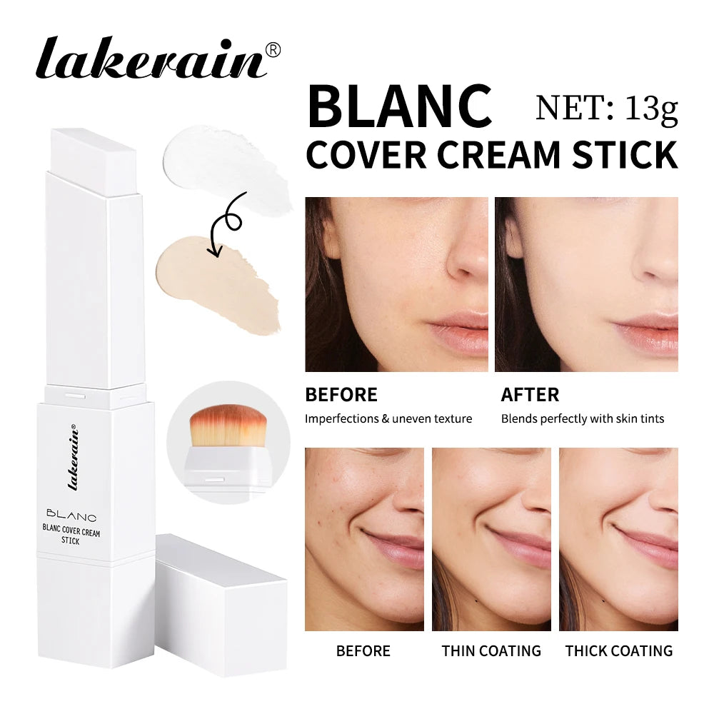 Color Changing Foundation Stick Full Coverage Concealer for Women Daily Makeup