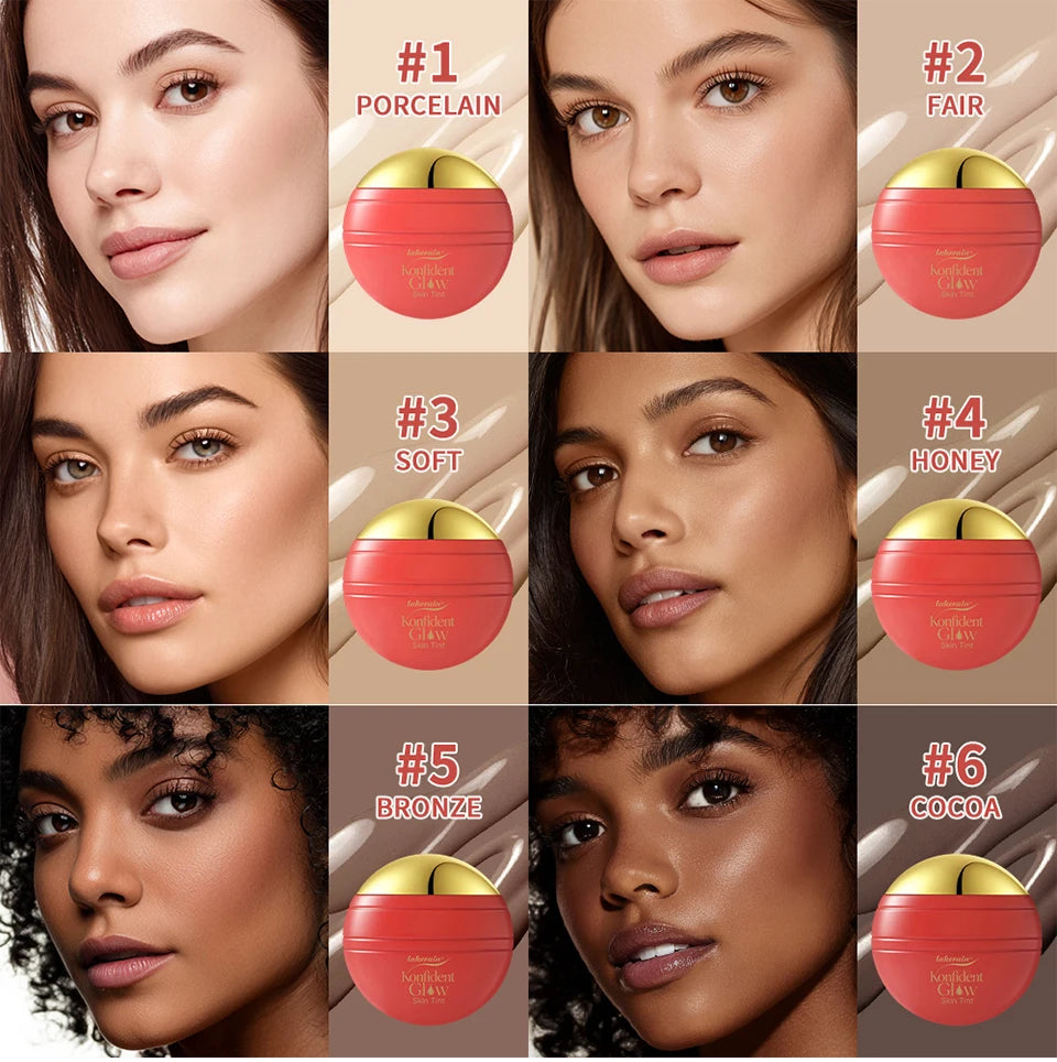 Konfident Glow Skin Tint Buildable Coverage Foundation for Radiant Daily Makeup Looks - 8