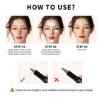 Dual Ended Face Contour Stick Highlighter Waterproof Makeup for Sculpting and Daily Beauty