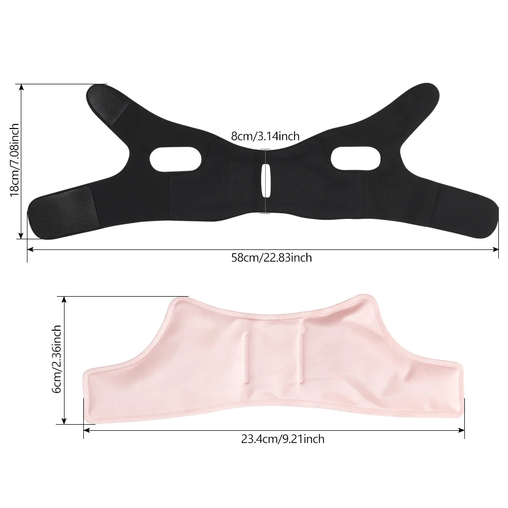 Face Ice Pack V Lifting Bandage Reusable Gel Compress for Home Skincare and Facial Recovery