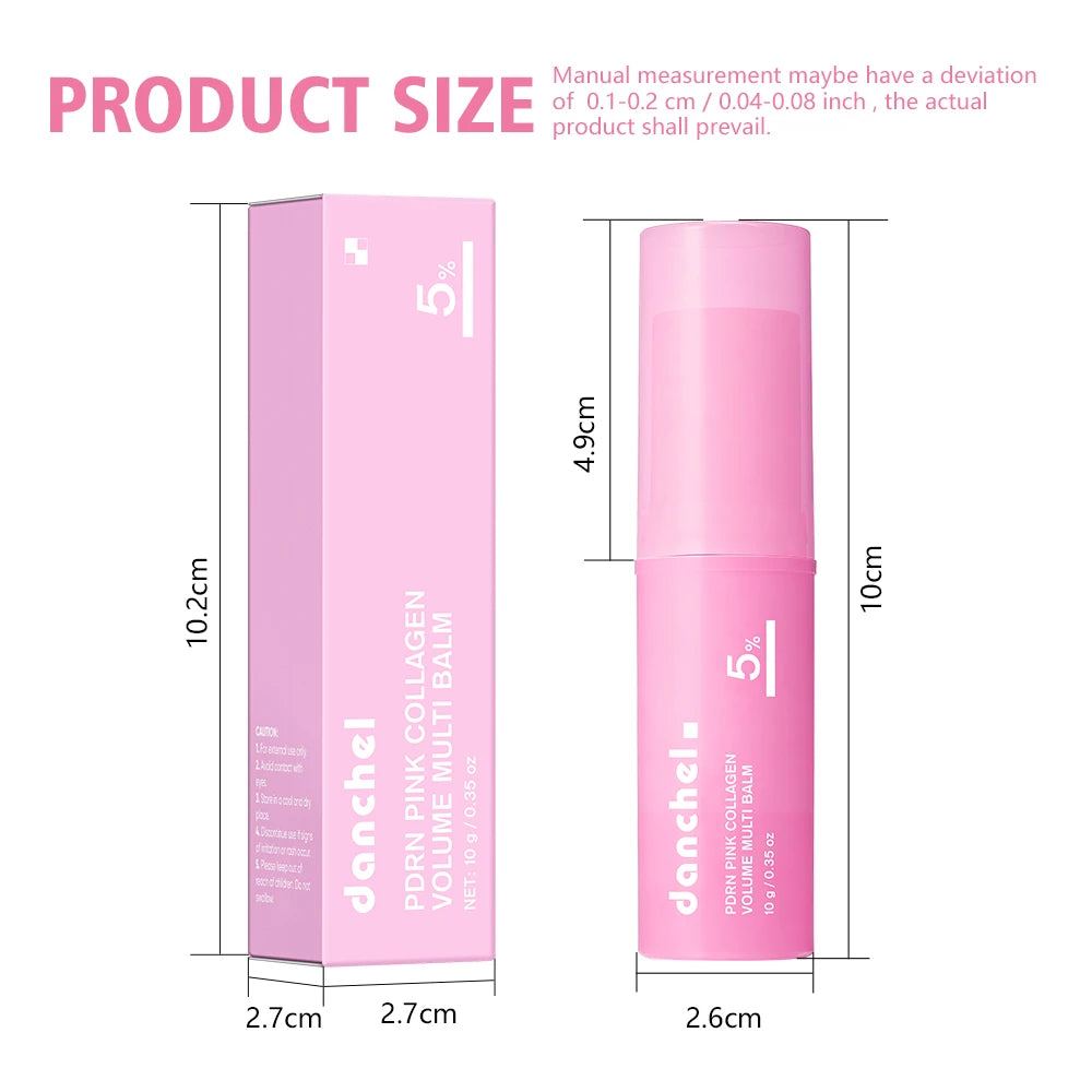 Salmon PDRN Pink Peptide Serum and Collagen Multi Balm for Radiant Skin and Face Hydration