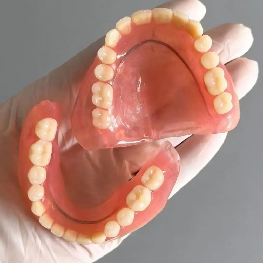 Silicone Snap On Dentures Natural Realistic Smile for Men and Women Instant Comfort Fit - 1