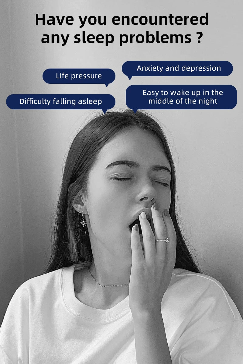 Microcurrent Sleep Aid Device Pulse Massager for Insomnia Stress Relief