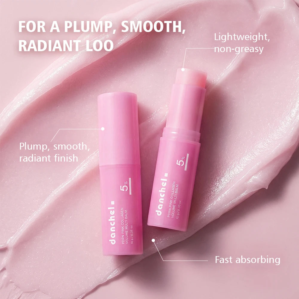 Salmon PDRN Pink Peptide Serum and Collagen Multi Balm for Radiant Skin and Face Hydration