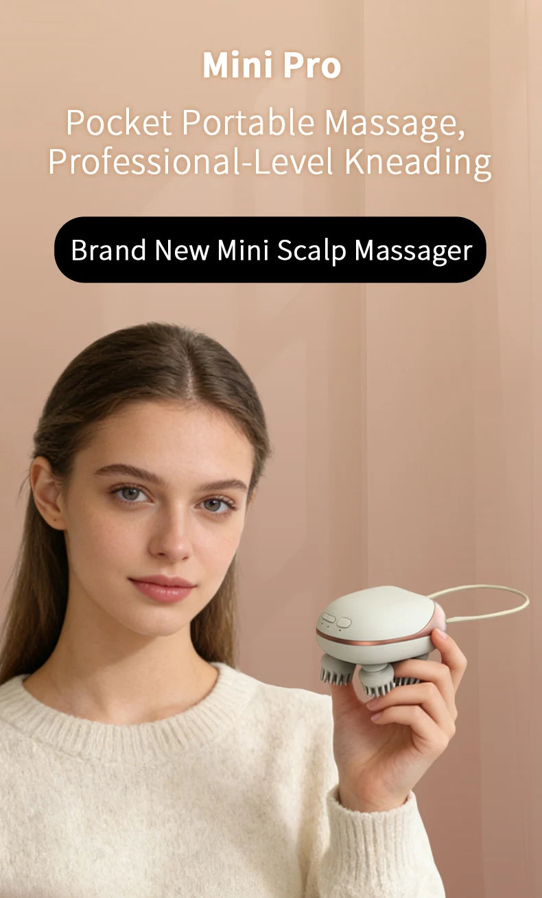 Scalp Massager Cordless Electric Head Scrubber for Deep Cleansing Relaxation at Home