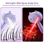 Electric Mist Spray Comb Scalp Massager LED Hair Brush for Home and Travel