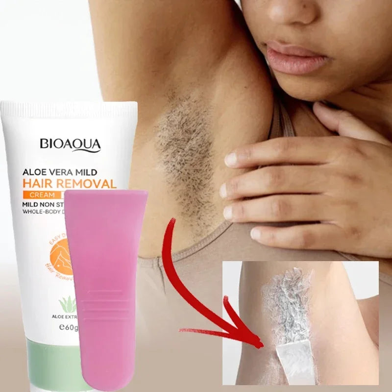 Hair Removal Cream Painless Aloe Vera Inhibitor for Women and Men Body Care