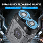 Mini Electric Shaver Portable Rechargeable Rotary Razor for Men and Women Travel Grooming