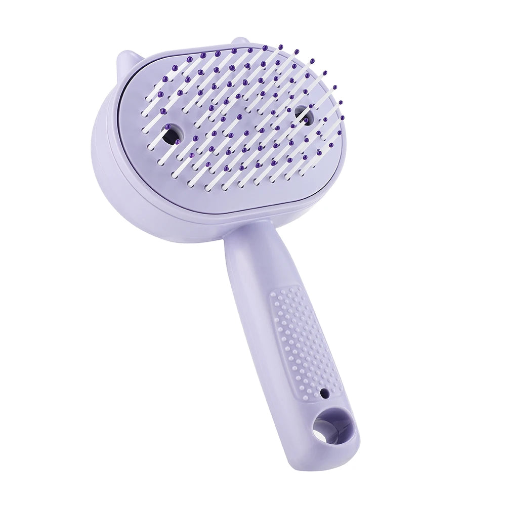 Electric Mist Spray Comb Scalp Massager LED Hair Brush for Home and Travel